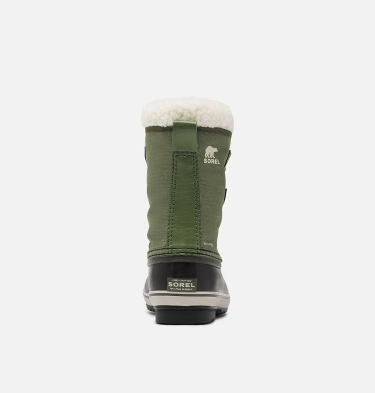 Kids Snow Boots Green/Black - Sorel Youth Yoot Pac™ Nylon - 689-KNDPBO